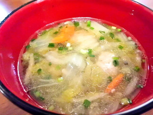ひつじ雲の介護食（2015.10.14）：肉団子と白菜のスープ煮 