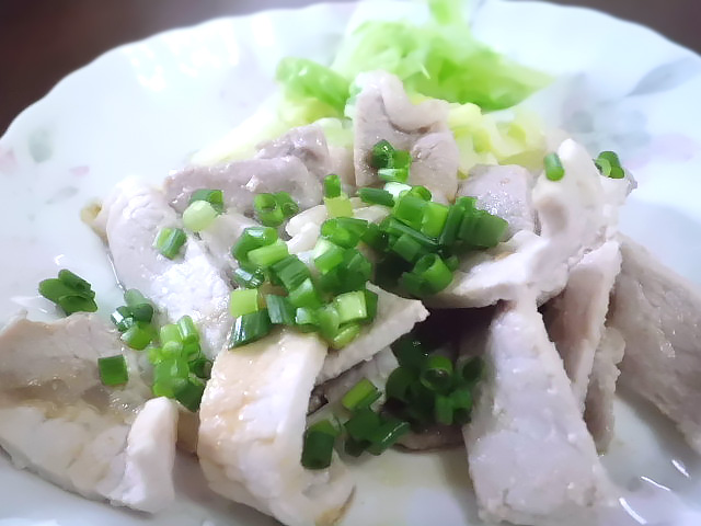 ひつじ雲の介護食（2015.9.17）豚肉のピリ辛炒め