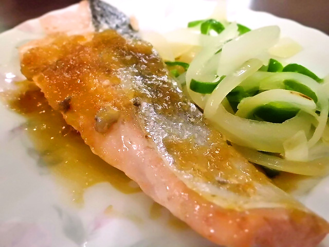 ひつじ雲の介護食（2015.10.1）：魚の香味焼き