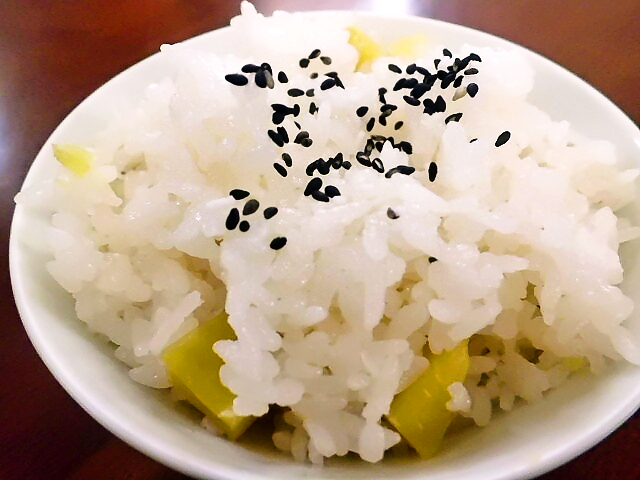 ひつじ雲の介護食（2015.10.21）：芋ご飯